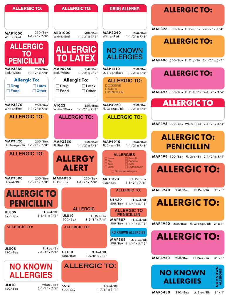 Alergic To Labels